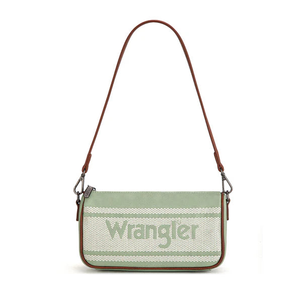 Wrangler Logo Hobo Bag/Shoulder Bag/Crossbody- Green