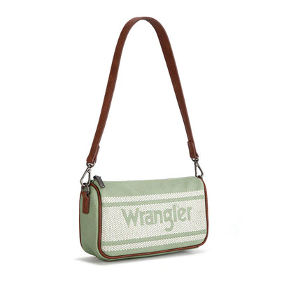 Wrangler Logo Hobo Bag/Shoulder Bag/Crossbody- Green