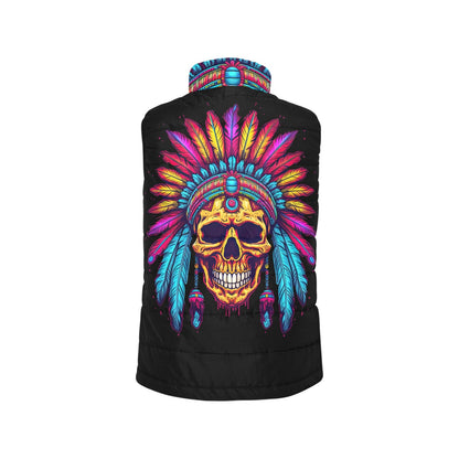 Indian Skull Women's Puffy Vest