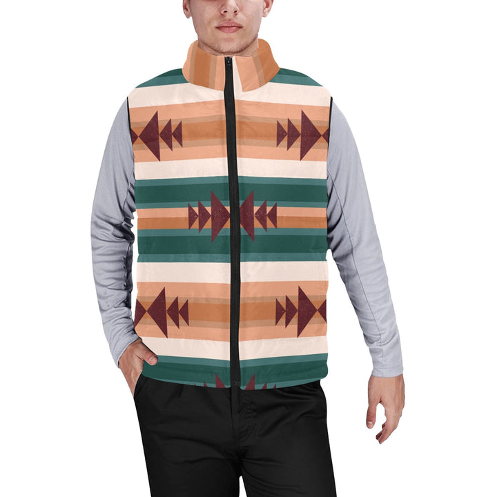 Cocoa Aztec Men's Puffy Vest