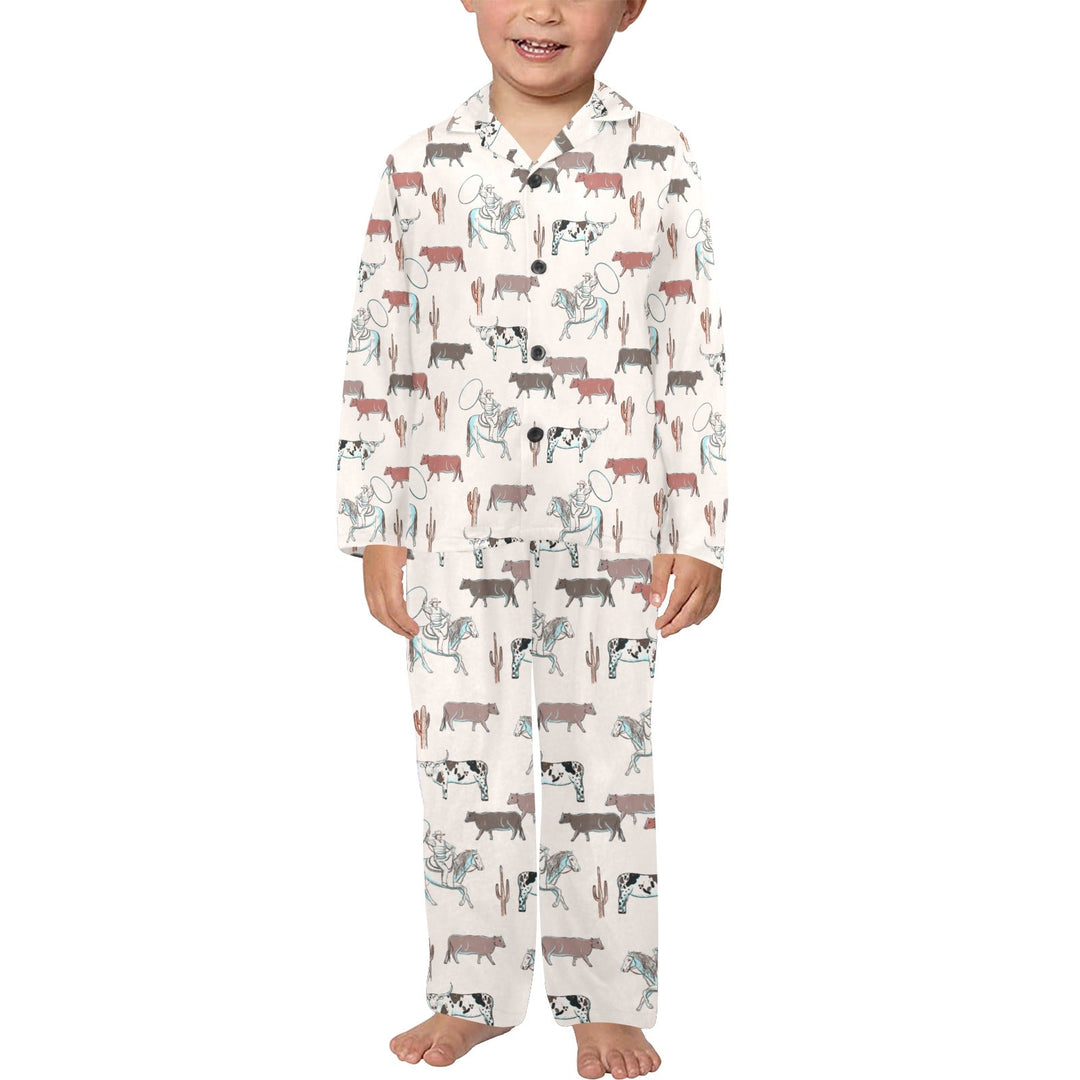 Cattle Drive Boy's Western Pajama Set