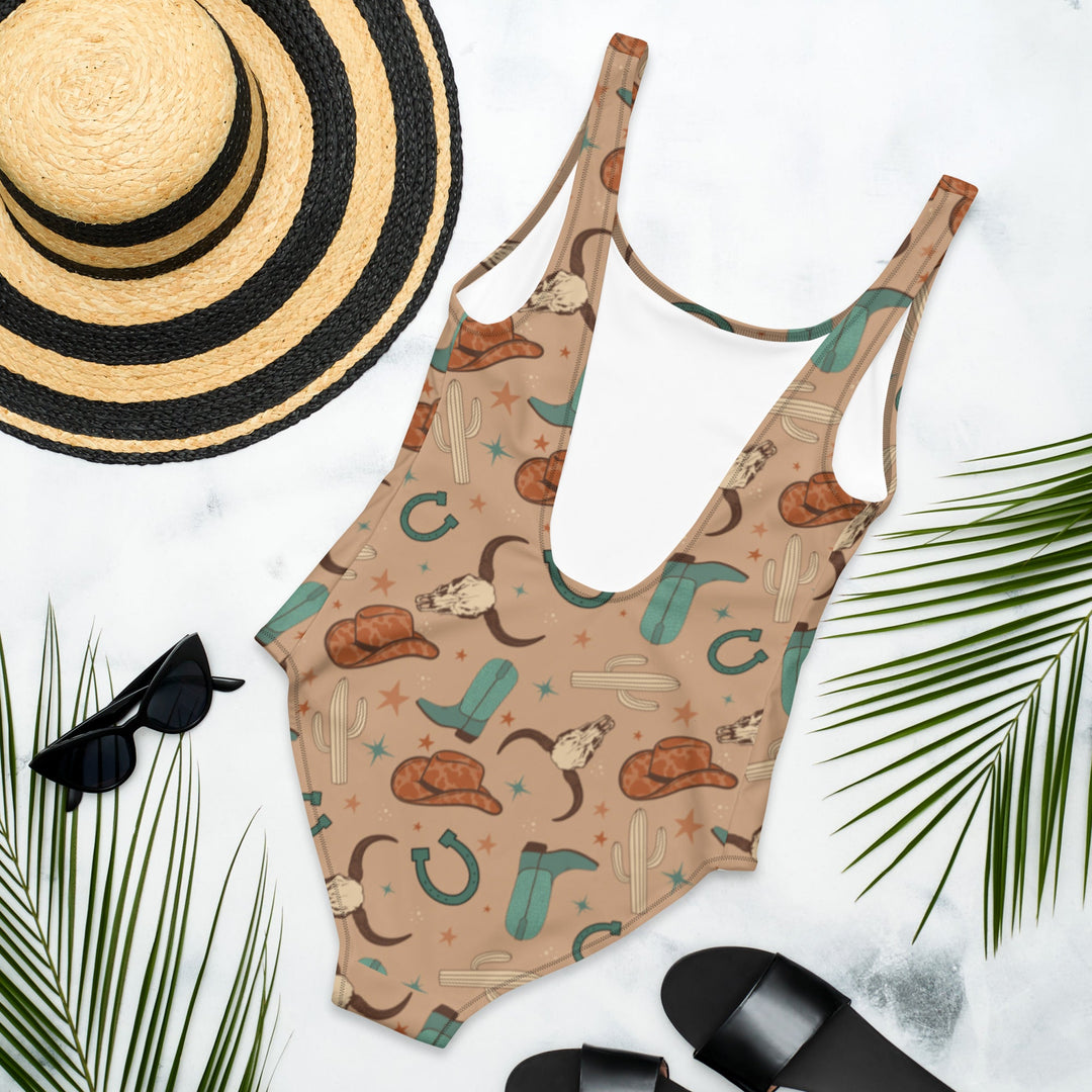 Yeehaw All Western One-Piece Swimsuit