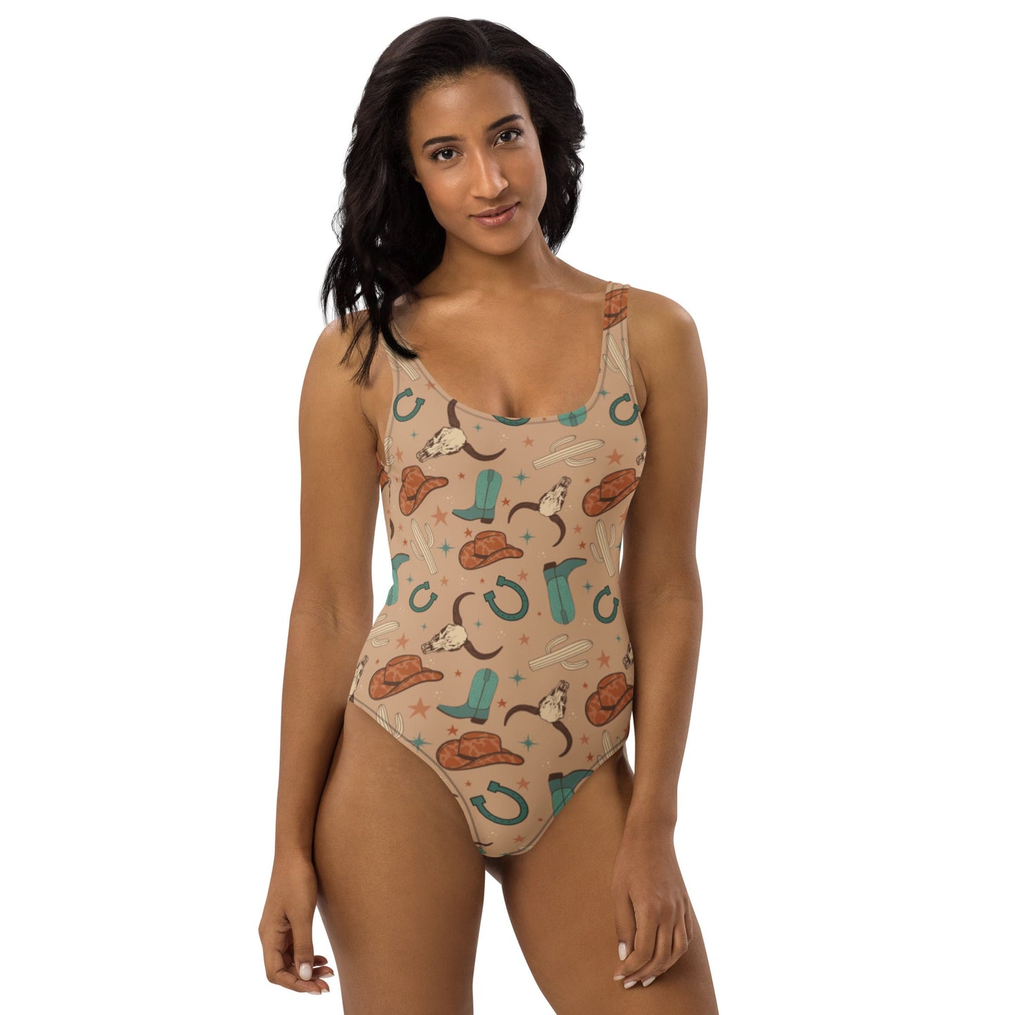 Yeehaw All Western One-Piece Swimsuit