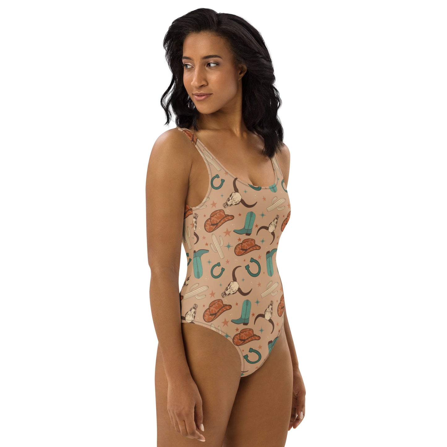 Yeehaw All Western One-Piece Swimsuit