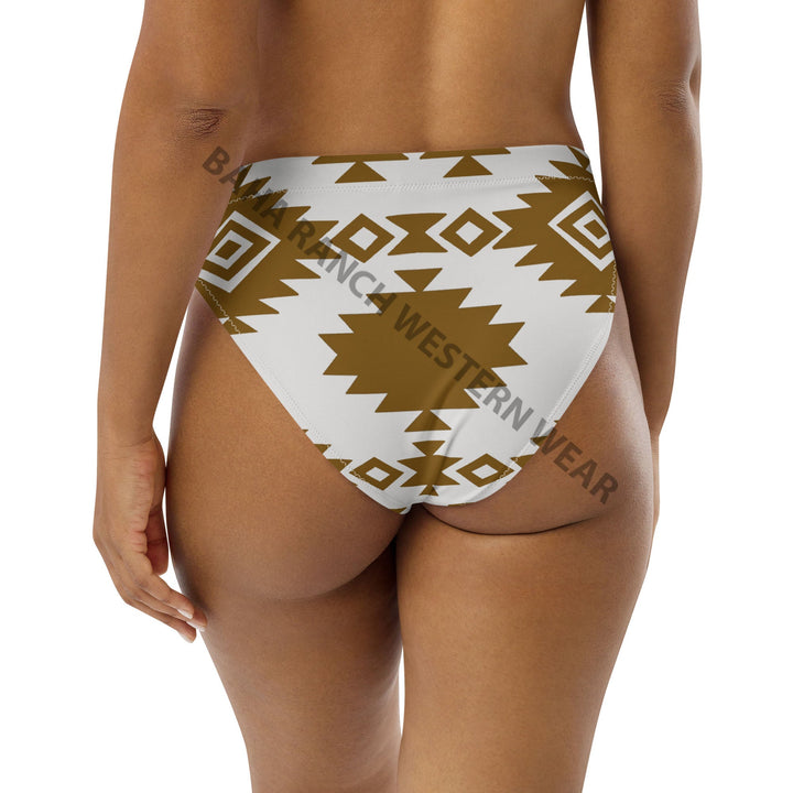 Yeehaw Bold Brown Aztec Bikini Bottom