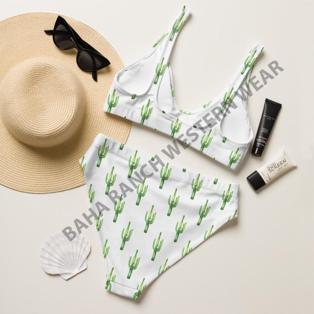 Yeehaw Desert Dweller Bull Skull Cactus Bikini