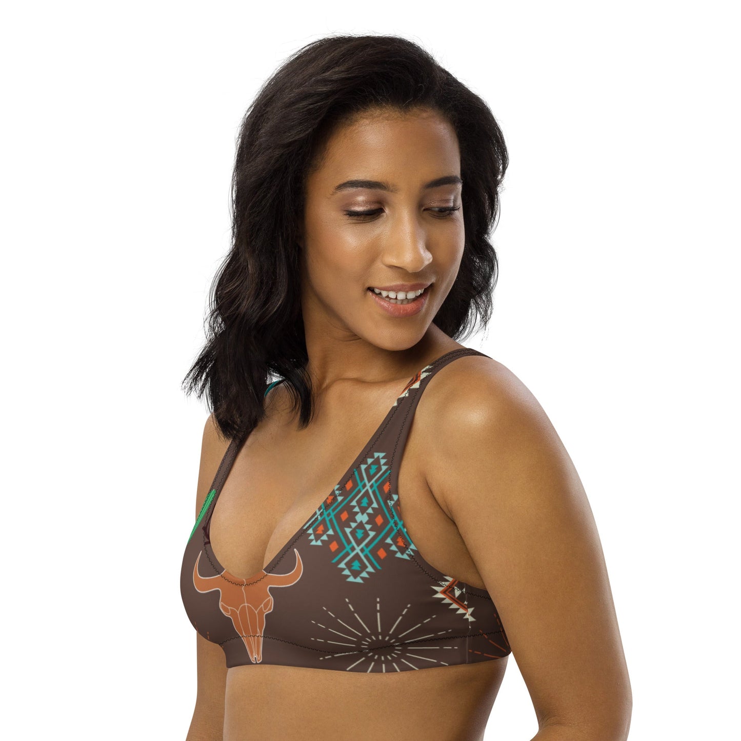 Yeehaw Bullhead Cactus Bikini Top