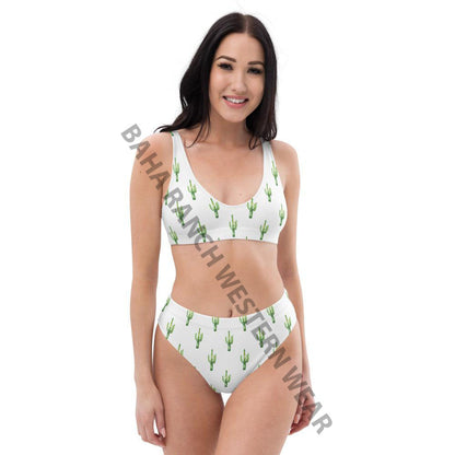 Yeehaw All Over Cactus Bikini