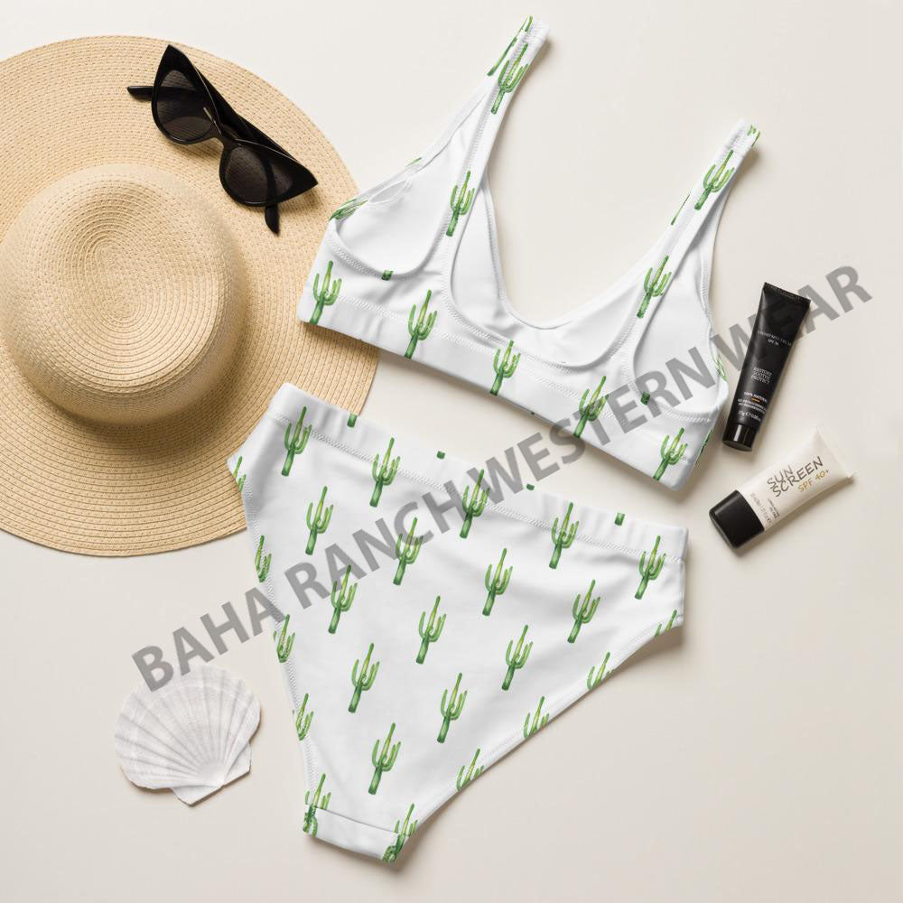 Yeehaw All Over Cactus Bikini