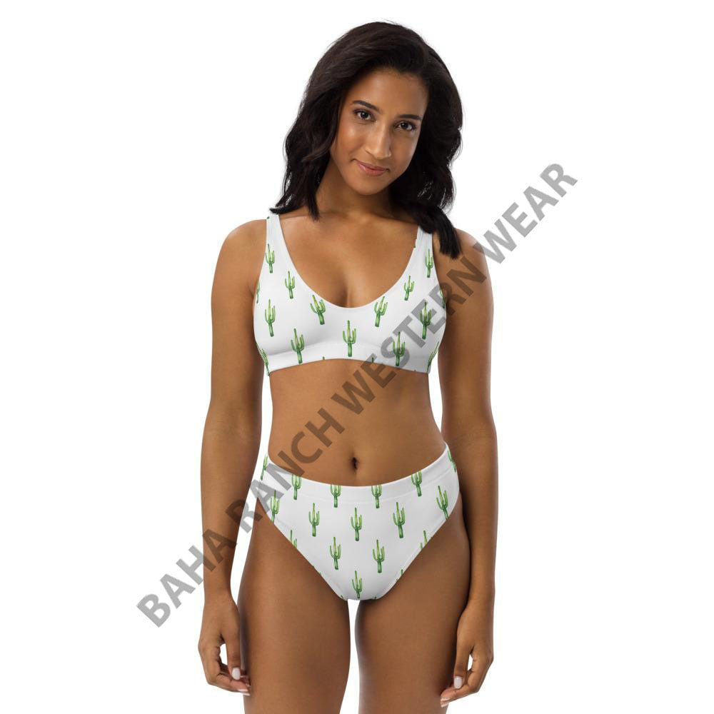 Yeehaw All Over Cactus Bikini