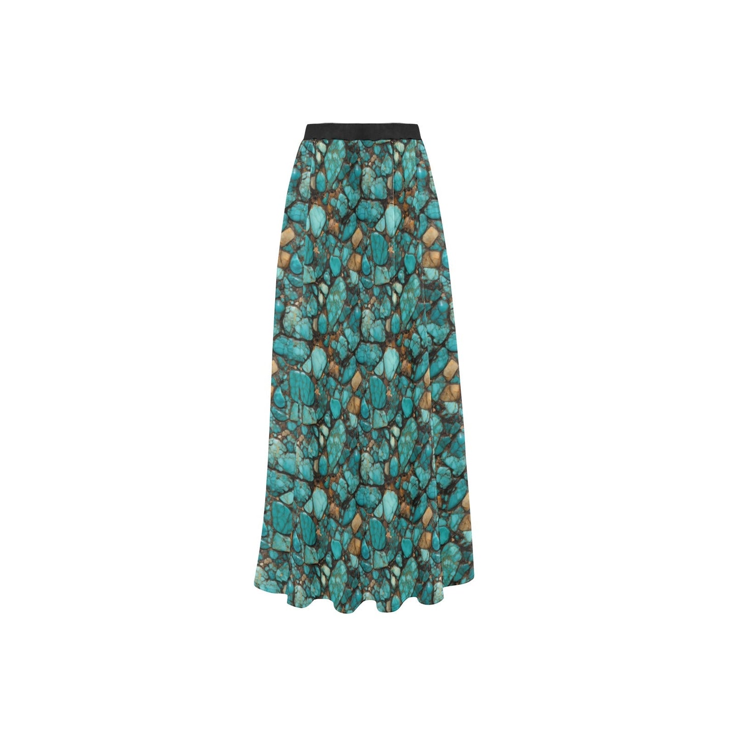 All Turquoise Beach Maxi Skirt