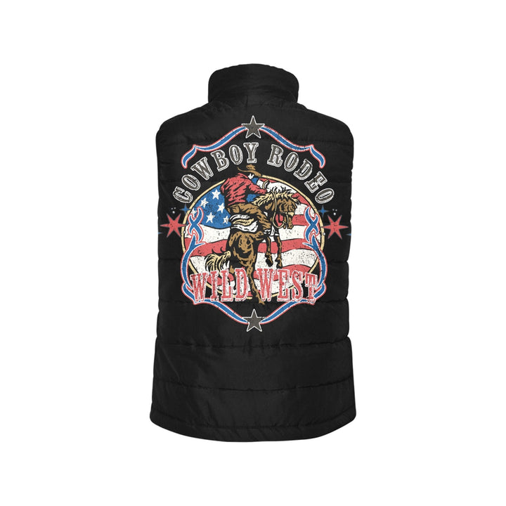Cowboy Rodeo Patriot Men's Puffy Vest