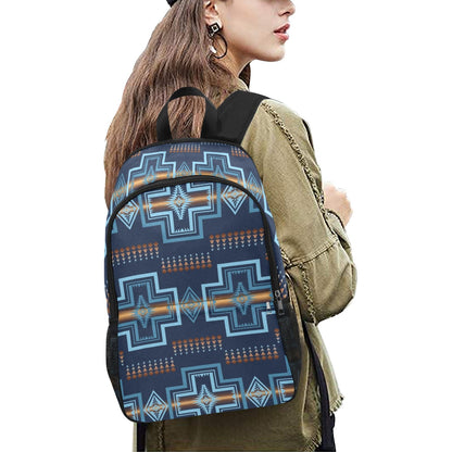 Navy Aztec Backpack