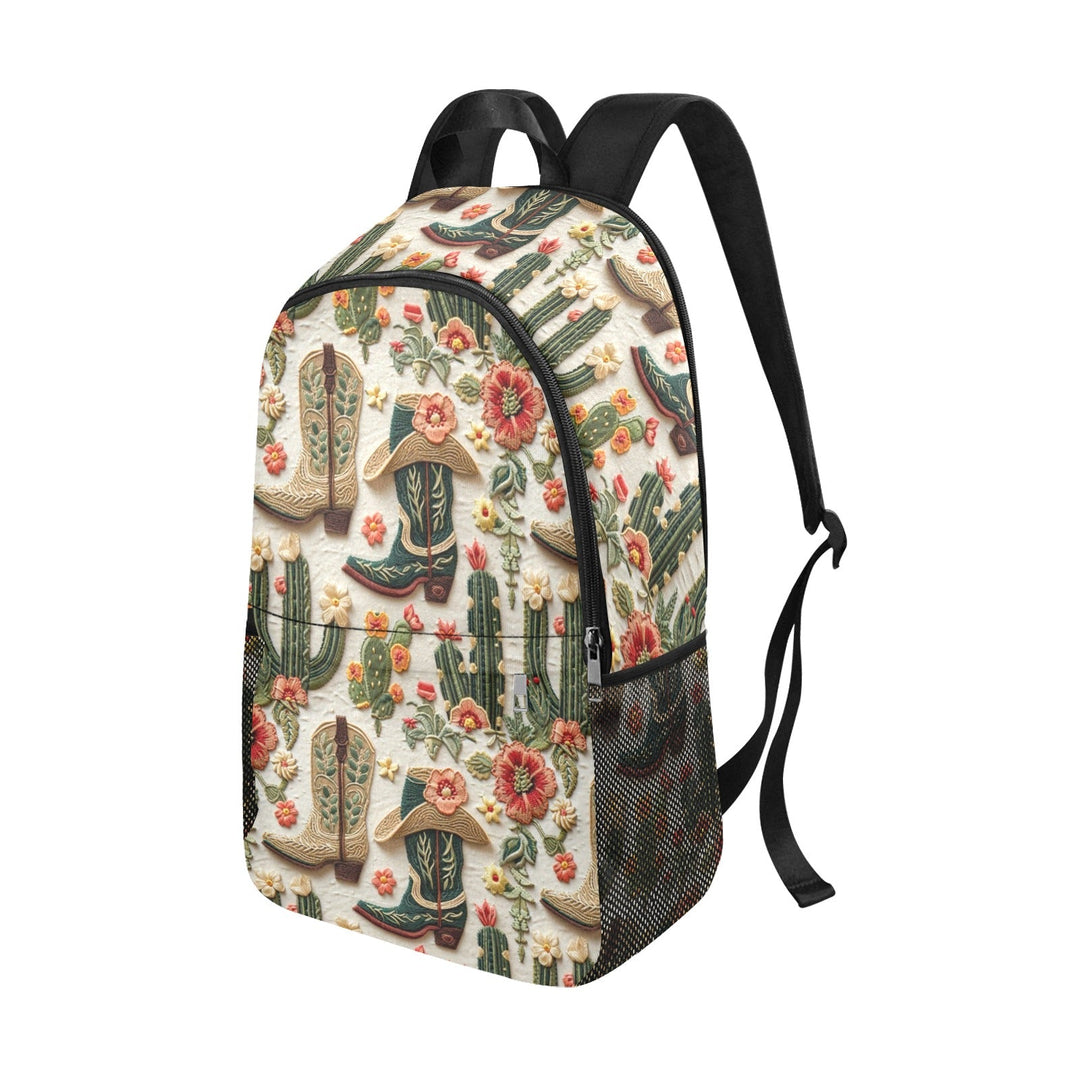 Floral Boots Cactus Backpack