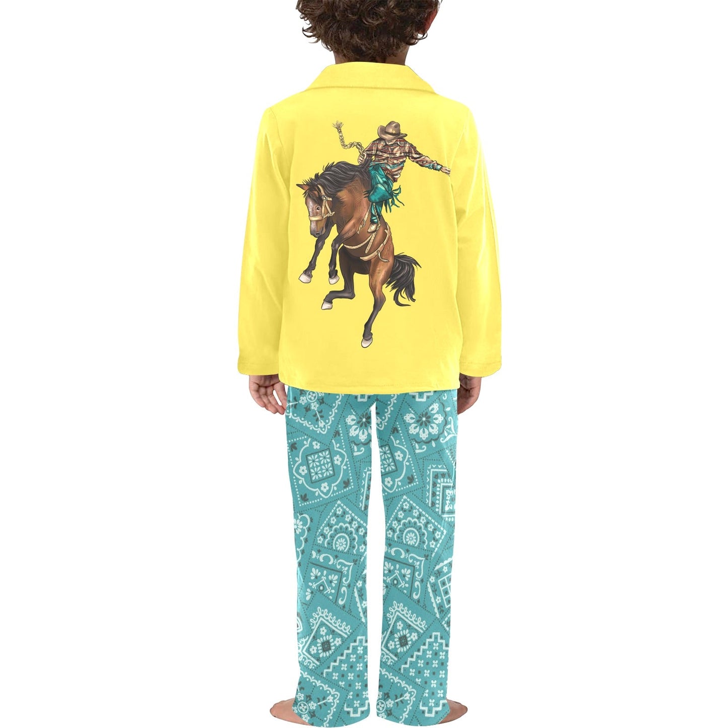 Rodeo Cowboy Boy's Western Pajama Set