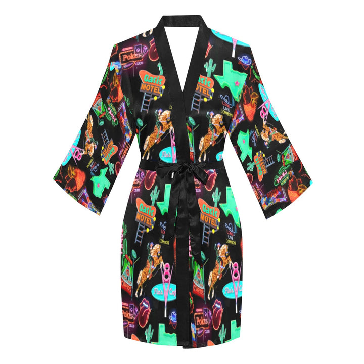 Vegas Neon Women's Lounge Kimono Robe