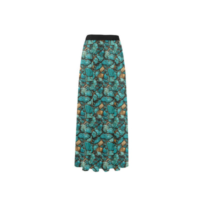 All Turquoise Beach Maxi Skirt