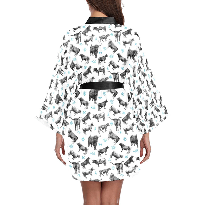 Cattle and Brands Women's Lounge Kimono Robe