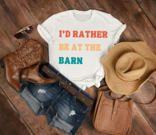 I'd Rather Be At The Barn