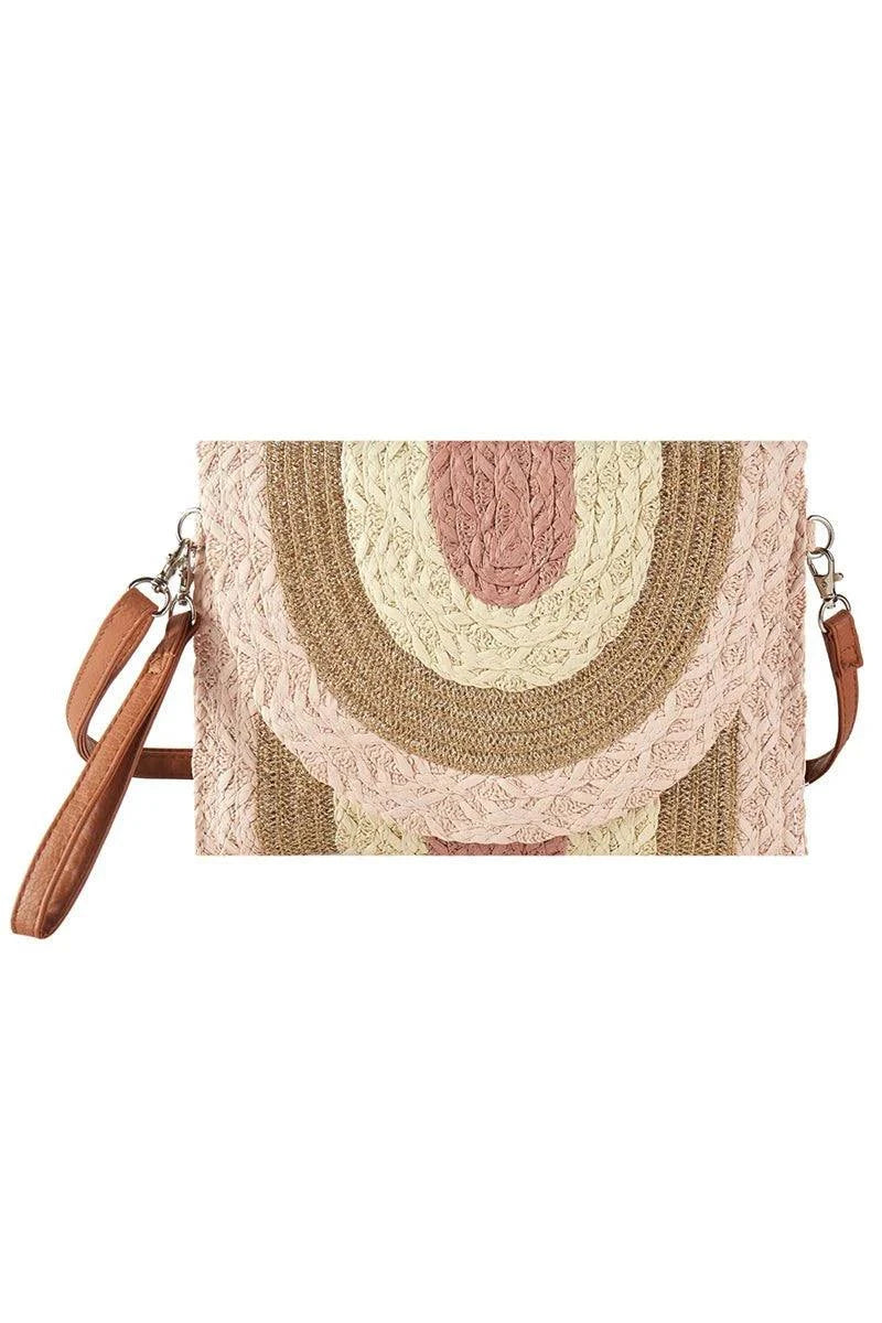 Boho Woven Crossbody Clutch