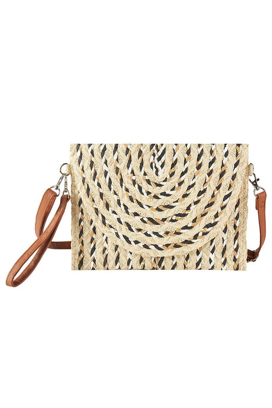 Boho Woven Crossbody Clutch