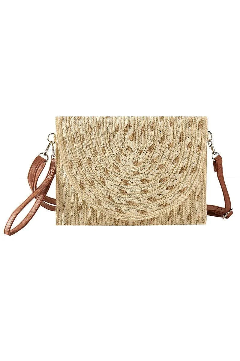Boho Woven Crossbody Clutch
