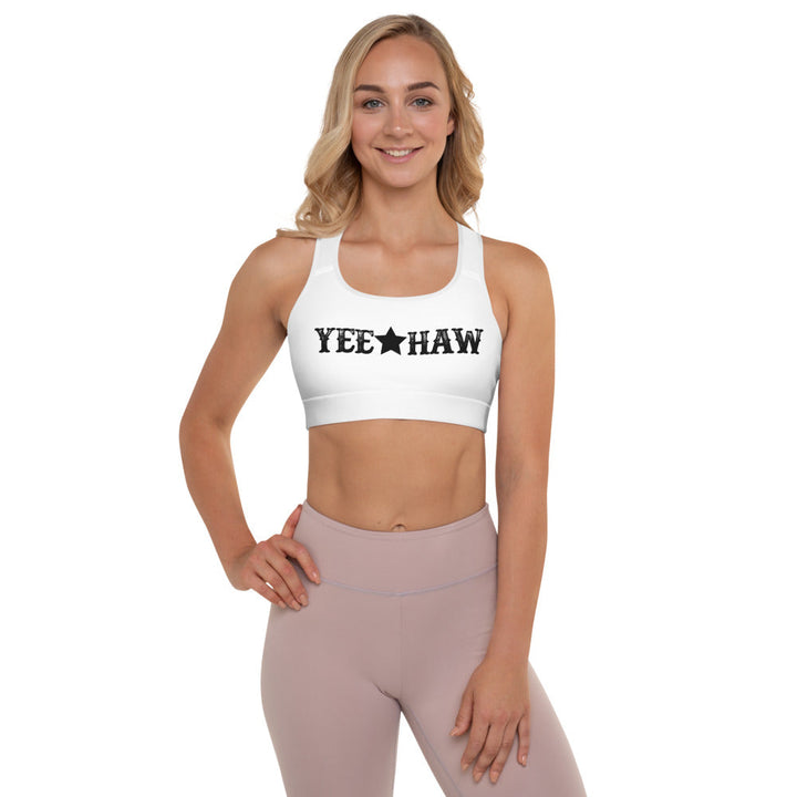 Ready To Ship Yeehaw Padded Sports Bra Size Small